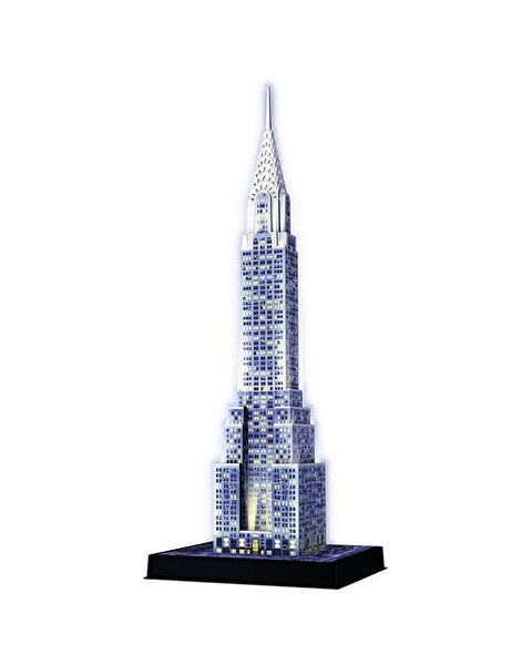 Chrysler Binası-Night Puzzle 3D 216 Parça