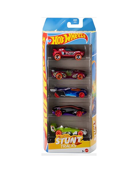 Hot Wheels Beşli Araba Seti Stunt Tracks JBJ83