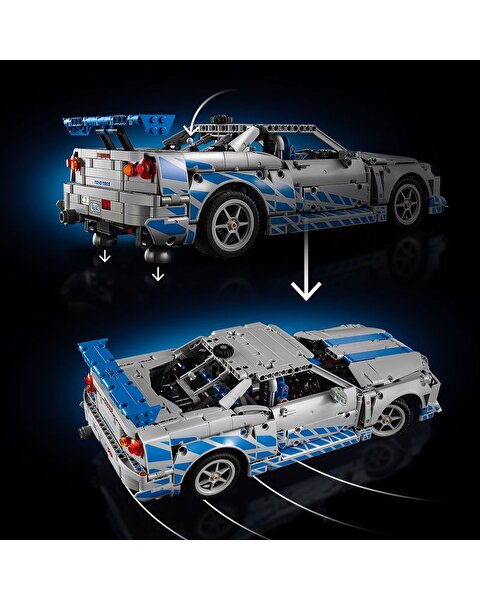 LEGO Technic Daha Hızlı Daha Öfkeli Nissan Skyline GT-R (R34) Araba 42210