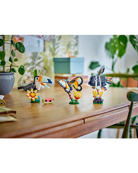 LEGO Creator 3 in 1 Vahşi Hayvanlar: Tropikal Tukan Kuşu 31173