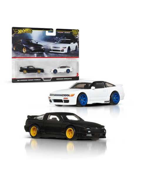 Hot Wheels Premium Car Culture 2'li Paket 96 Nissan 180SX Type X ve Nissan Sileifghty JBK96