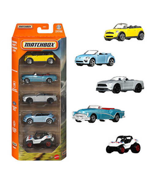 Matchbox Beşli Araba Seti Convertible Dreams JJP47
