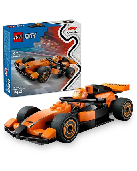 LEGO City McLaren Yarış Arabalı F1 Sürücüsü 60442