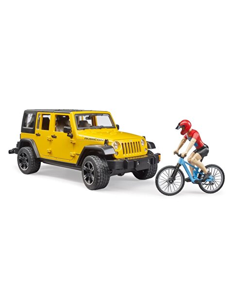Bruder Jeep W. Rubicon ve Bisiklet Sürücüsü