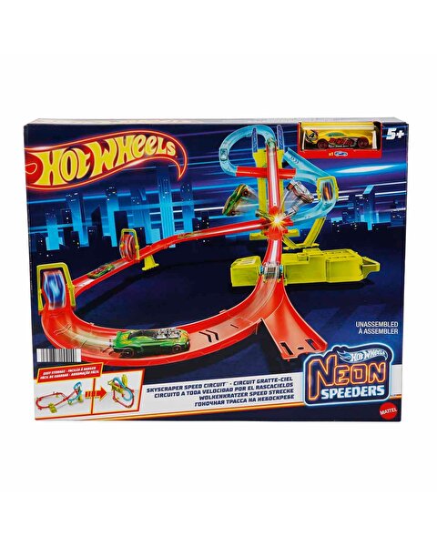 Hot Wheels Neon Yarışlar Çoklu Yarış Heyecanı Pist Seti HPC07