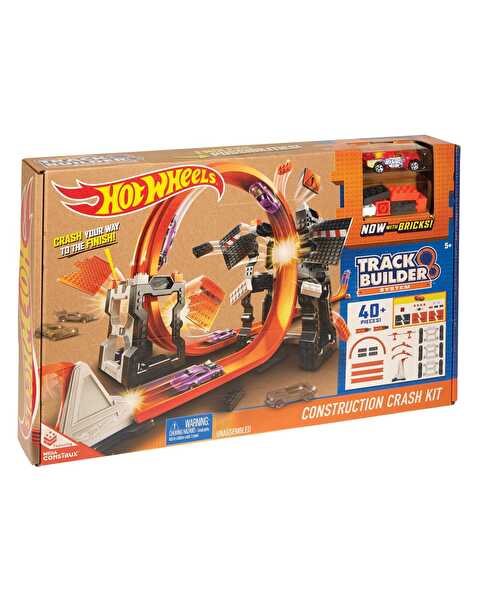 Hot Wheels Track Builder Bloklu Mega Yıkım Yarış Seti