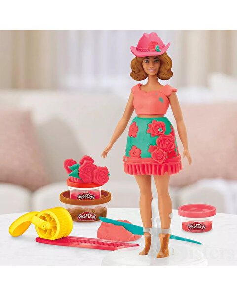 Play Doh Barbie Çiçekli ve Püsküllü Seti G1360