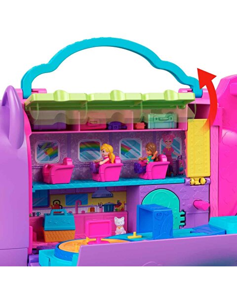 Polly Pocket Minik Kedi Hava Yolları Oyun Seti HWP19