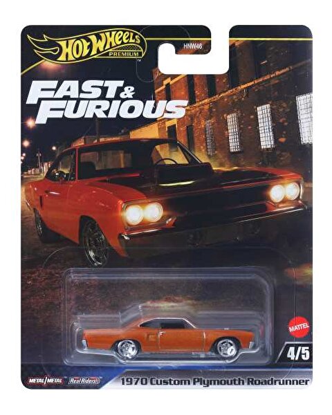 Hot Wheels Hızlı ve Öfkeli Premium Arabalar 1970 Custom Plymouth Roadrunner JBL87