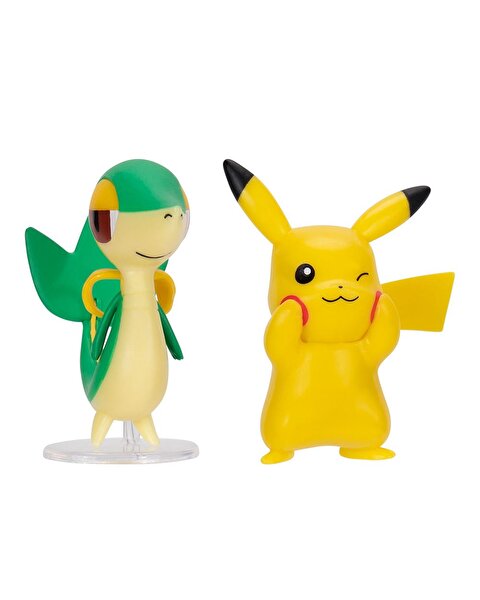 Pokemon Battle Figür 2'li Seti Pikachu Snivy