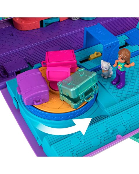 Polly Pocket Minik Kedi Hava Yolları Oyun Seti HWP19