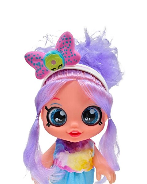 Sesli ve Taşınabilir Çantalı Şeker Kız Roza Bebek