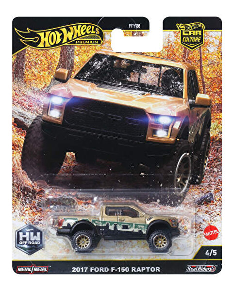 Hot Wheels Car Culture Premium Arabalar 2017 Ford F-150 Raptor JBK70