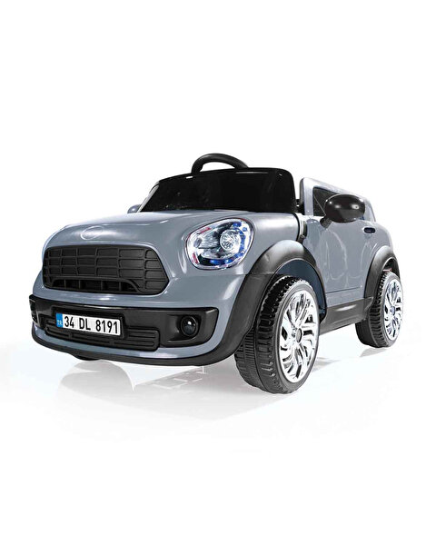 Dolu Oyuncak Ride On Kumandalı 12 Volt Akülü Araba Gri