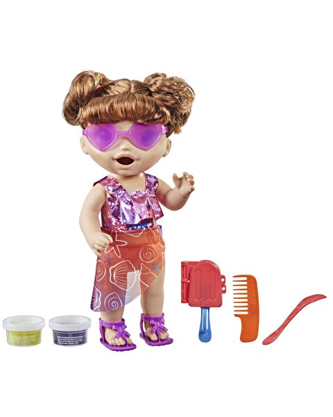 Baby Alive Bebeğimle Yaz Eğlencesi Kumral F1681