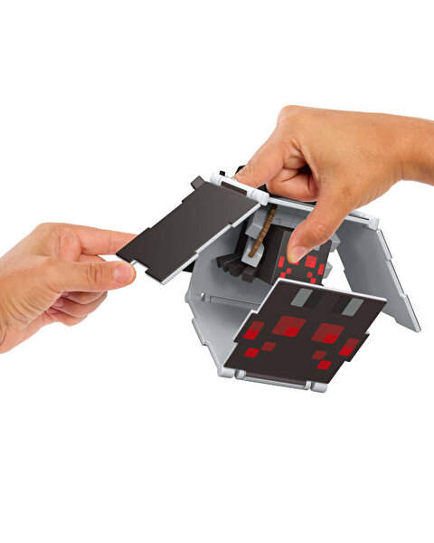 Minecraft Flipping 2'si 1 Arada Figür Spider Jockey + Spider JCN24