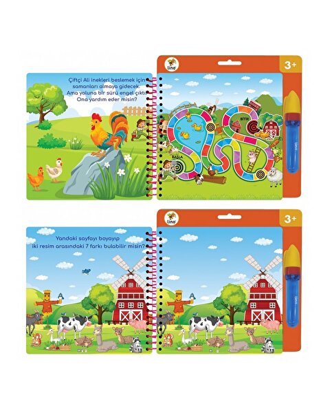 Aqua Magic Sihirli Boyama Kitabı Çiftlik Hayvanları