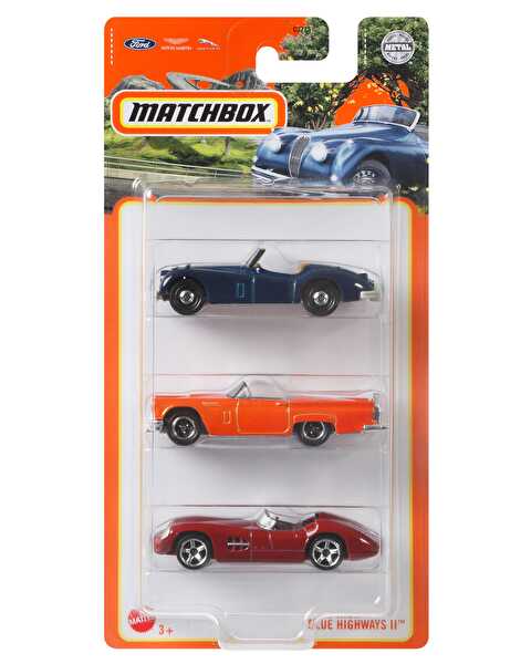 Matchbox Üçlü Araba Seti Blue Highways II GWF79