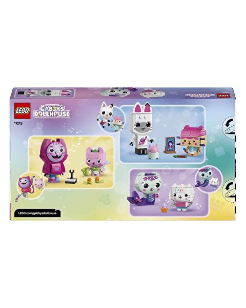 LEGO Gabby’s Dollhouse Gabby’nin Parçalarla İnşa Edilen Kedi Arkadaşları 11215