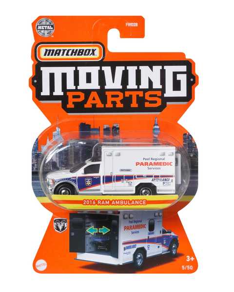 Matchbox 1:64 Arabalar 2016 Ram Ambulance HFM33