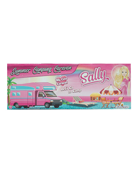 Sally Karavan Kamp Seri̇si̇ Fi̇gürlü Oyun Seti̇ Toz Pembe