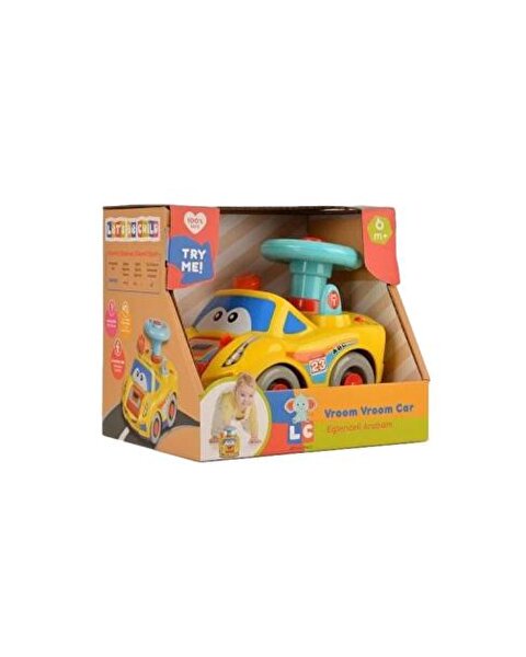 Sesli Müzikli ve Işıklı Çok Fonksiyonlu Eğlenceli Arabam