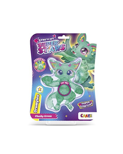 Superstars Flashy Green Drumylee Stretchy Figür