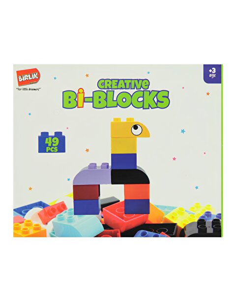 Bi-Blok Yaratıcı Blok Oyuncak 49 Parça