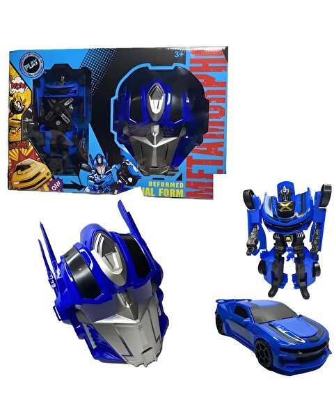 Maske ve Dönüştürülebilir Robot Mavi
