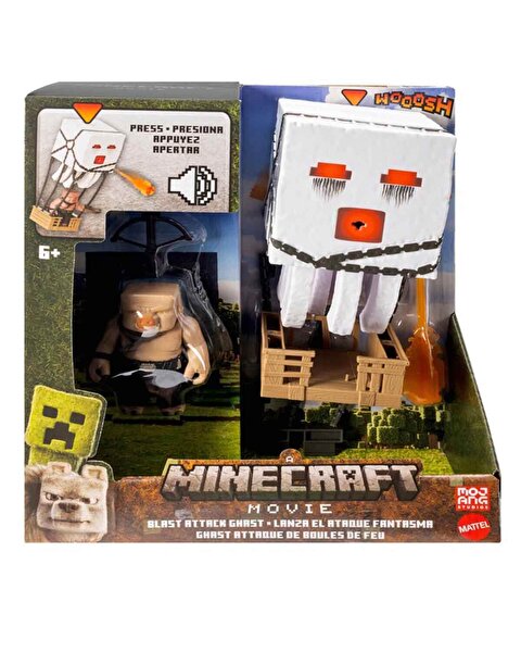 Sesli Minecraft Filmi Blast Attack Ghast Aksiyon Figürü Oyun Seti JFB69