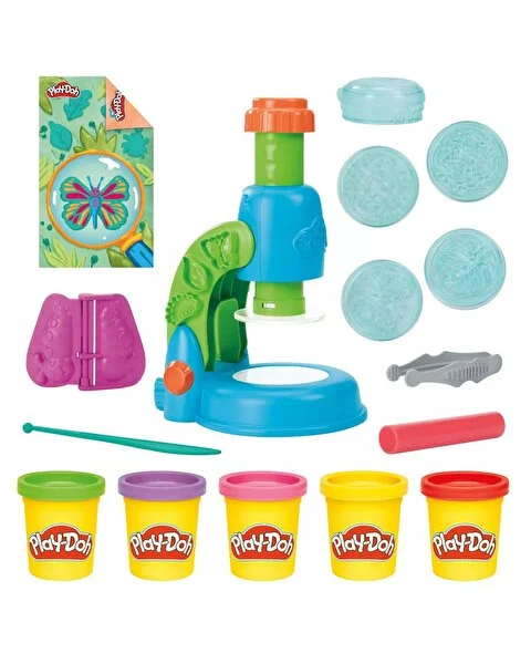 Play Doh Işıklı Mikroskop Oyun Seti