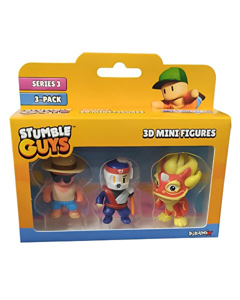 Stumble Guys 3'lü Mini Figür Seti 3 S3 40023