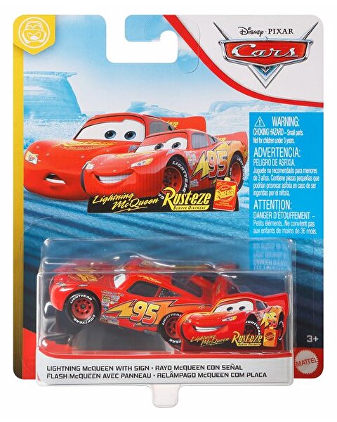 Cars 3 Tekli Karakter Araçlar Lightning Mcqueen With Rusteze Sign GCC81