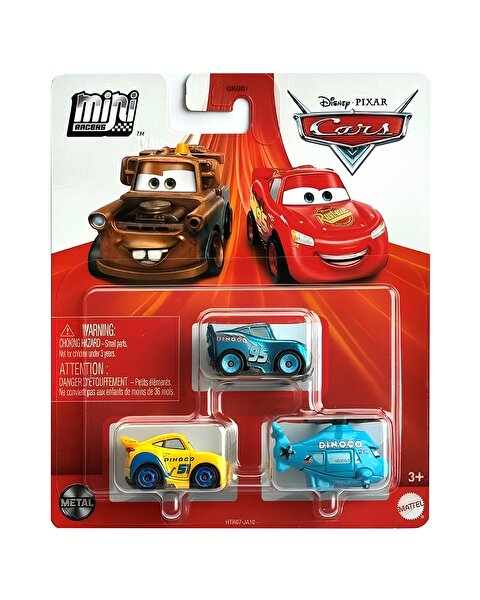 Cars Mini Karakter Arabalar Üçlü Paket HTR07