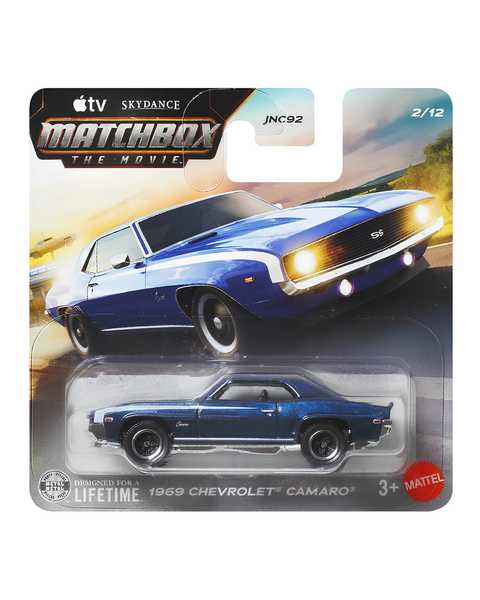 Matchbox The Movie 1:64 Diecast Arabalar 1969 Chevrolet Camaro Blue JND10