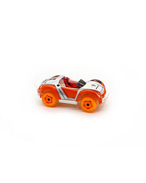 Die Cast Yarış Arabası Turuncu Beyaz