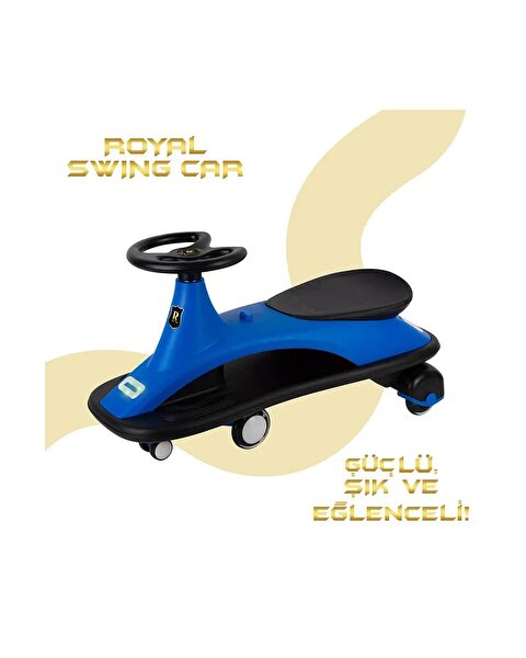 Sesli ve Işıklı Royal Swing Car Mavi