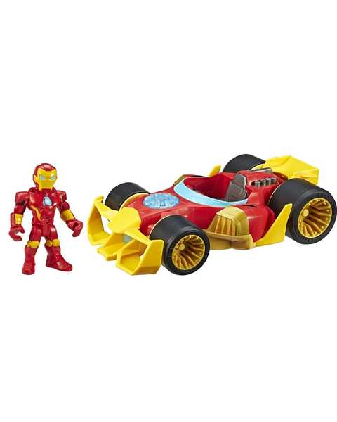 Marvel Super Hero Adventures Mega Mini Figür ve Araç Iron Man E6257