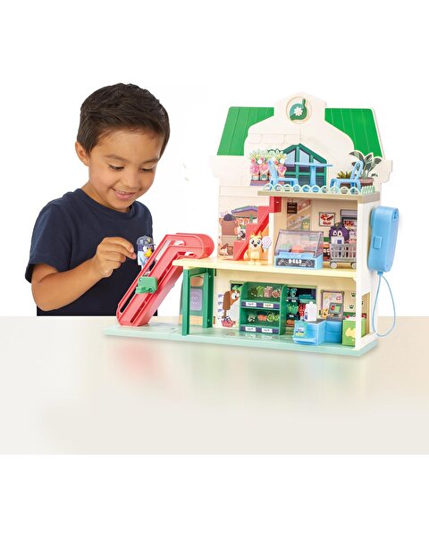 Bluey Yürüyen Merdivenli Süpermarket Oyun Seti