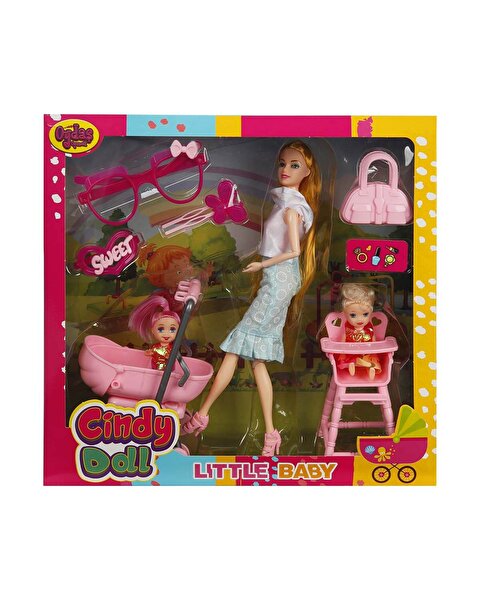 Cindy Pusetli ve Mama Sandalyeli Oyun Seti