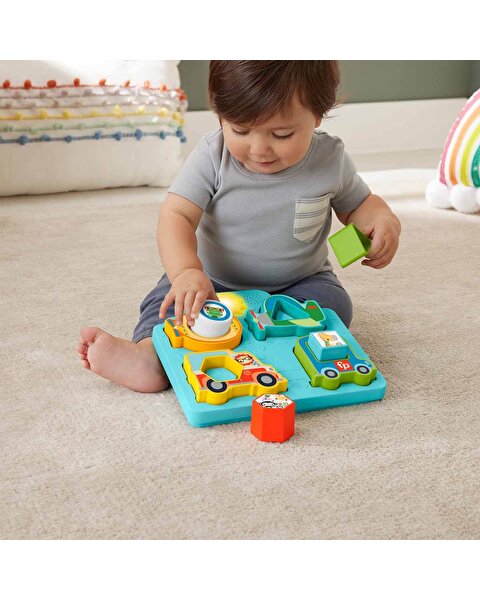 Fisher Price Sesli ve Işıklı Arabalar Puzzle HRP31