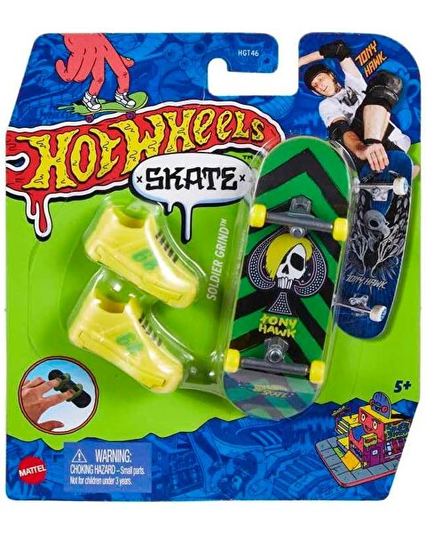 Hot Wheels Skate Parmak Kaykay ve Ayakkabı Soldier Grind HNG26