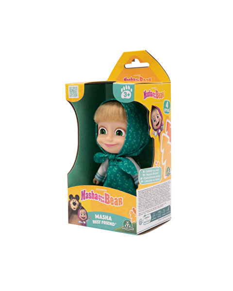 Masha & Koca Ayı S3 Masha 12 Cm Yeşil Elbiseli