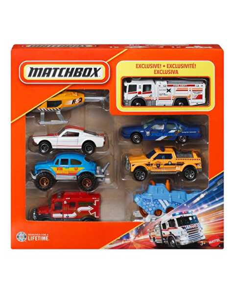 Matchbox 1:64 Ölçekli Metal 8'li Araba Seti JJP52