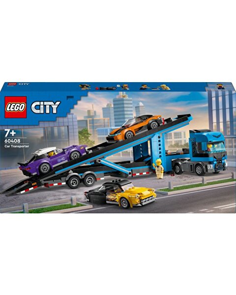 LEGO City Spor Arabalı Araç Taşıma Kamyonu 60408