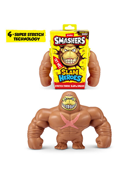 Smashers Slam Heroes Esneyen Goril Figür Kahverengi̇