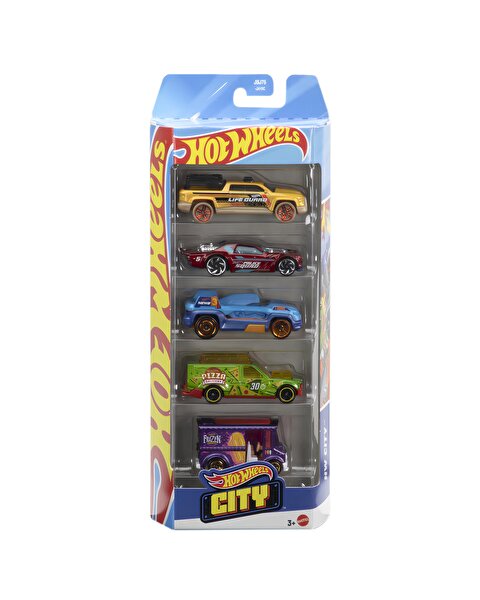 Hot Wheels Beşli Araba Seti Hot Wheels City JBJ75
