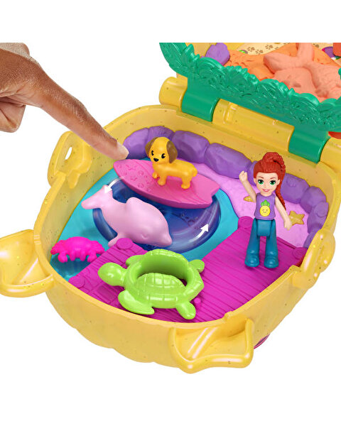 Polly Pocket Ananas Köpekçik Plajı Mini Oyun Seti JFV00
