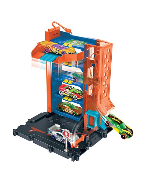 Hot Wheels Şehir Hayatı Serisi Katlı Otopark Oyun Seti HDR28