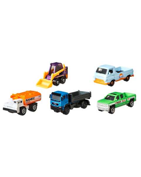 Matchbox Beşli Araba Seti Construction S2 GKJ03